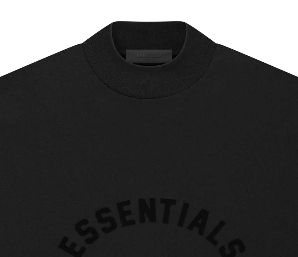 TEE ESSENTIALS JET BLACK SS23