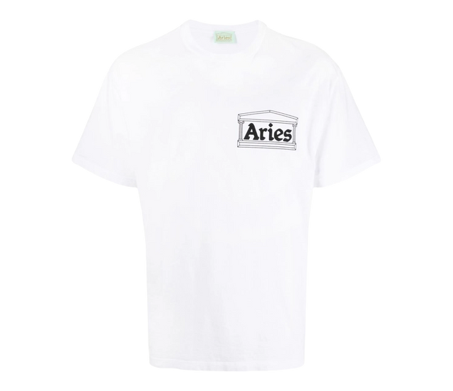 TEE ARIES WHITE LOGO