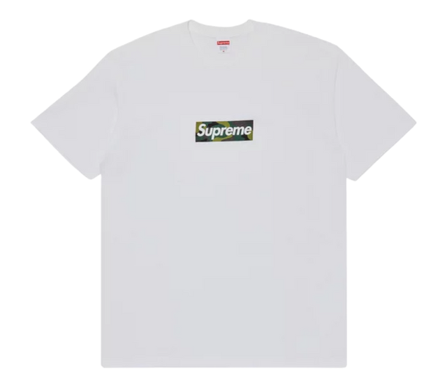 TEE SUPREME BOX LOGO CAMO WHITE 2023