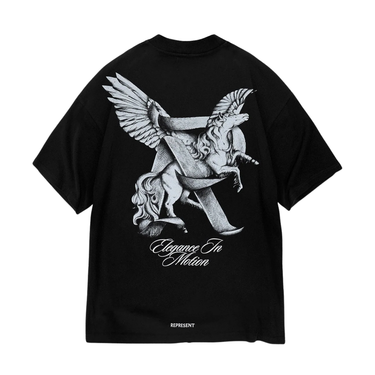 TEE REPRESENT ELEGANCE IN MOTION BLACK