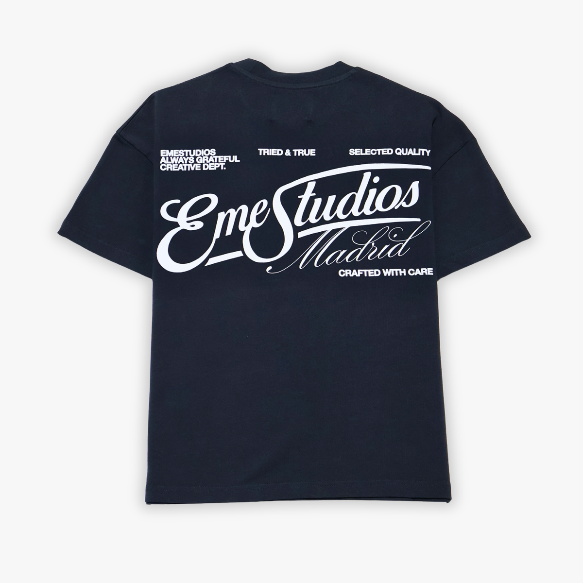 TEE EME STUDIOS TRIED & TRUE NAVY