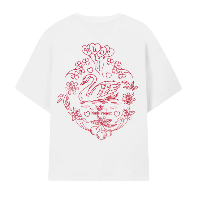 TEE NUDE PROJECT SWANS WHITE