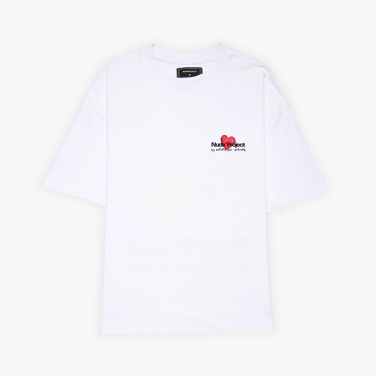 TEE NUDE PROJECT METAL CHERRY WHITE