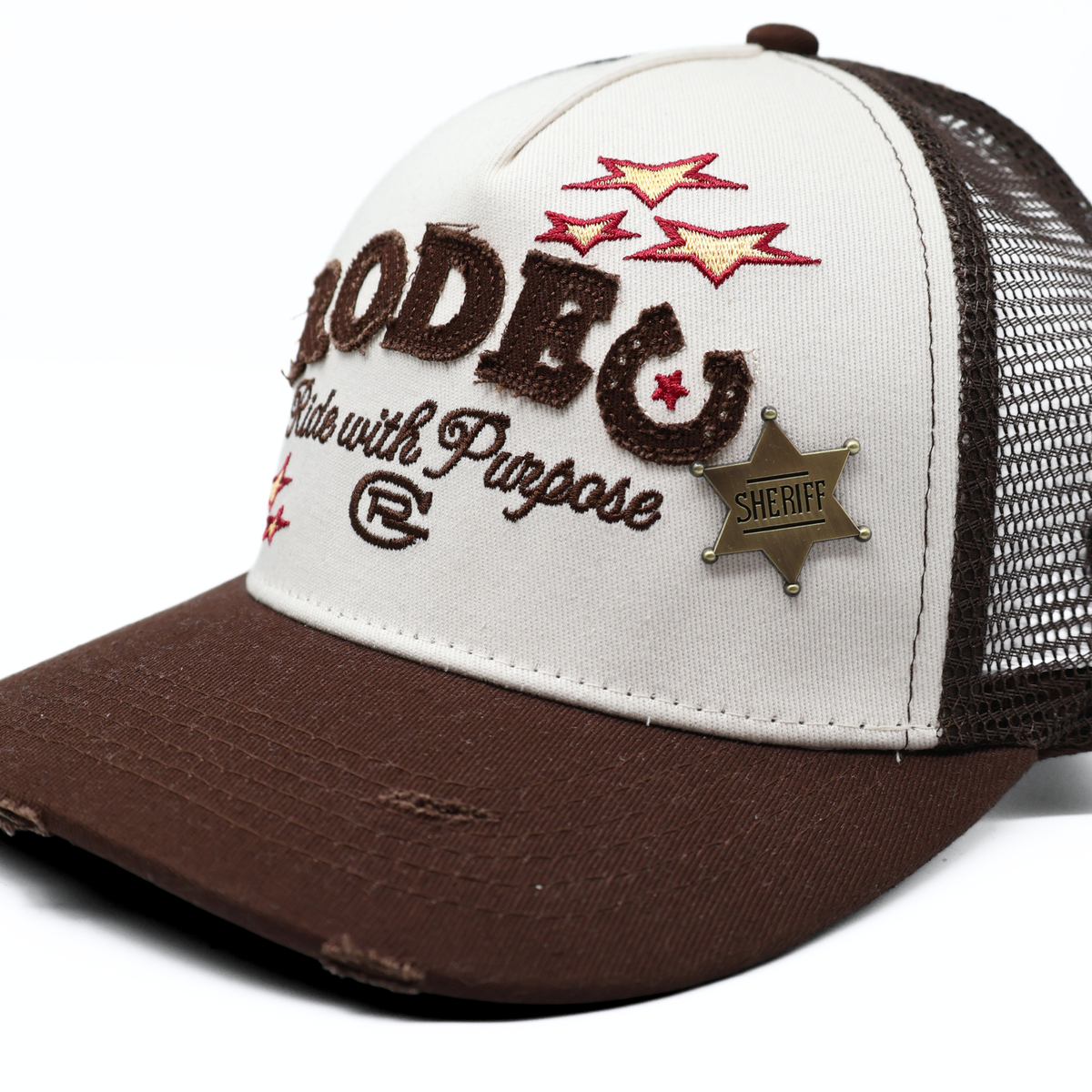 GURIDI CAP RIDE WITH PURPORSE BROWN
