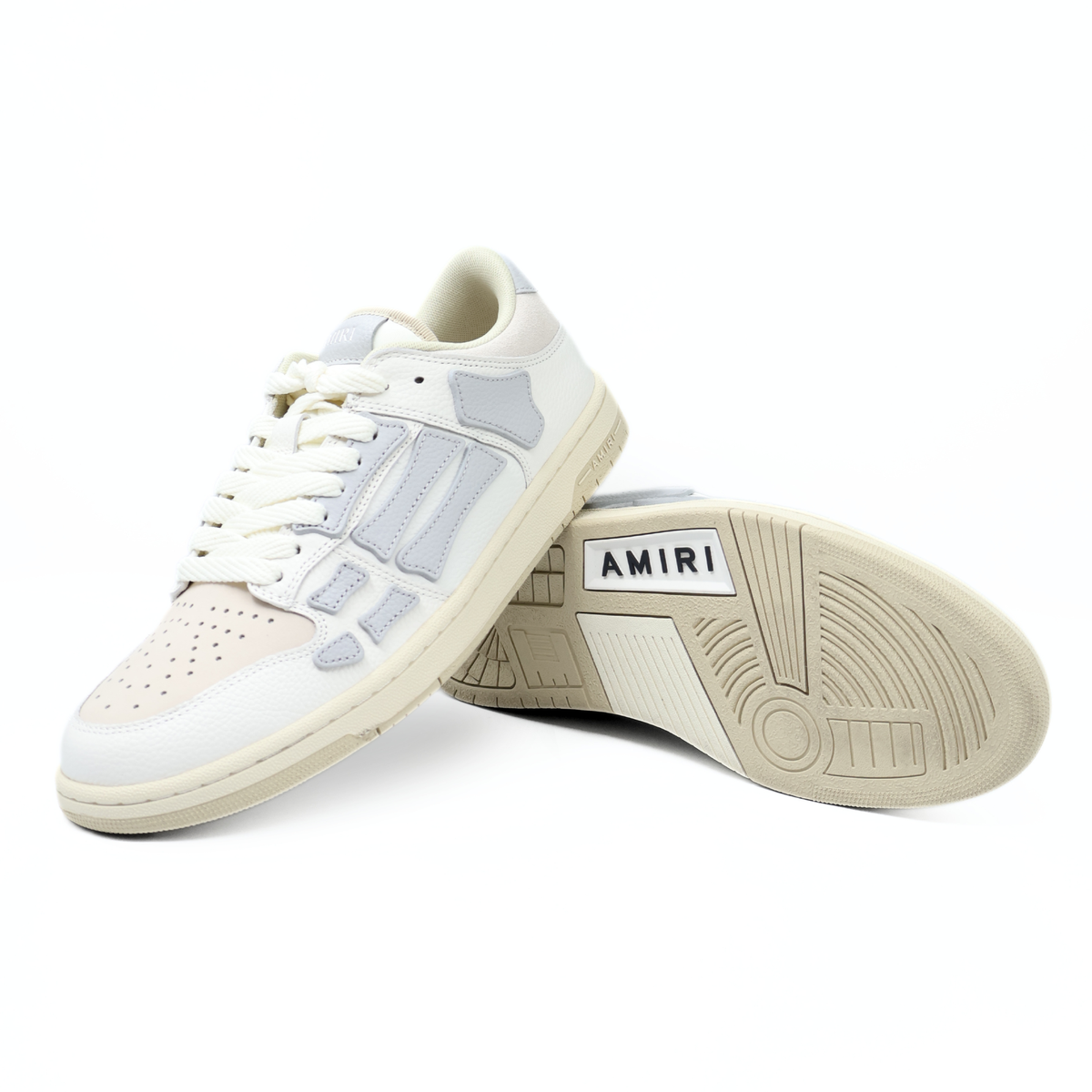 AMIRI SKEL LOW WHITE / GREY