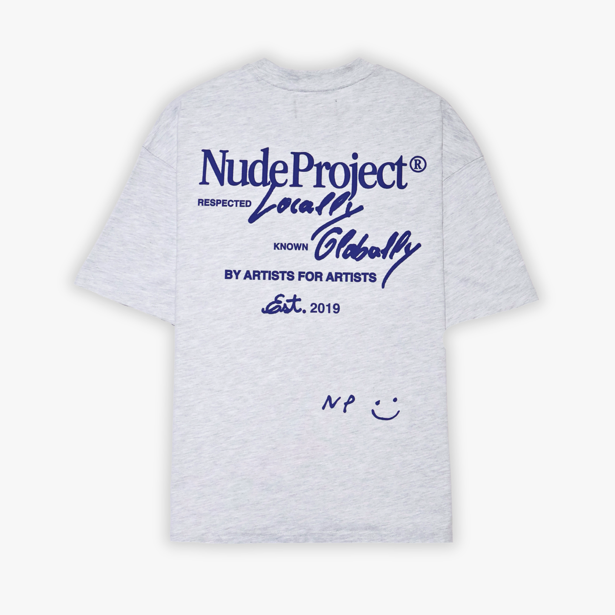 TEE NUDE PROJECT GLOBALLY GREY MELANGE