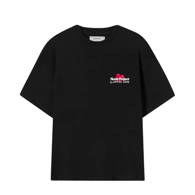 TEE NUDE PROJECT METAL CHERRY BLACK
