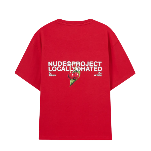 TEE NUDE PROJECT LOCALLY HATED CHERRY RED