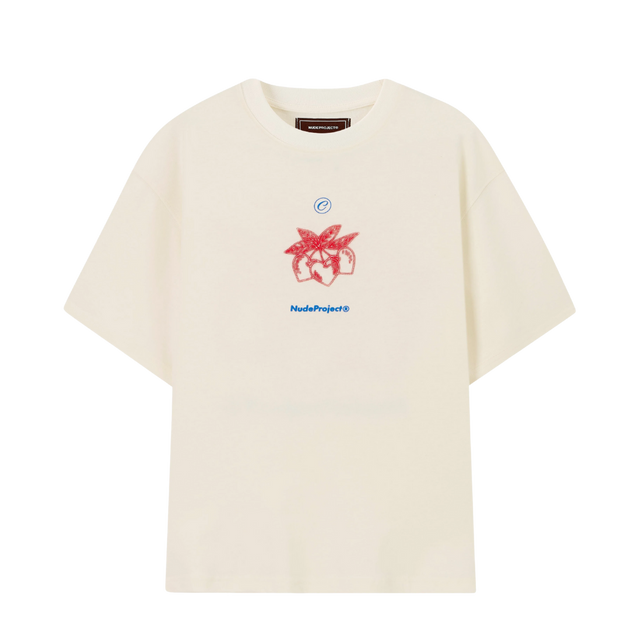 TEE NUDE PROJECT TRES CHERRIES EGRET