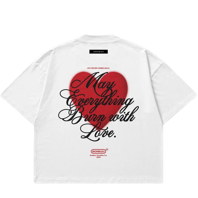 TEE MON BLUE MON AMOUR WHITE