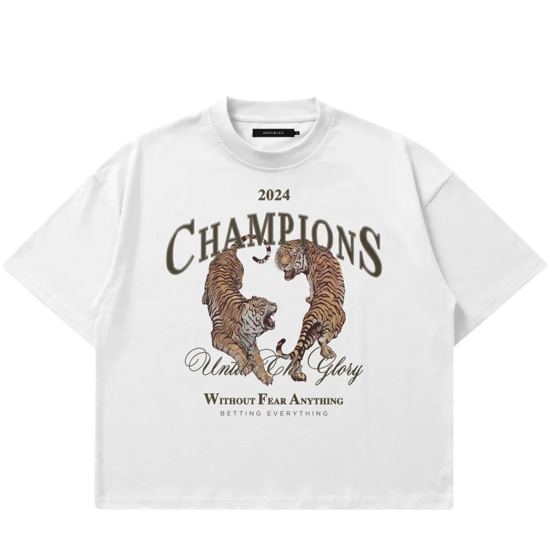TEE MON BLEU CHAMPIONS WHITE