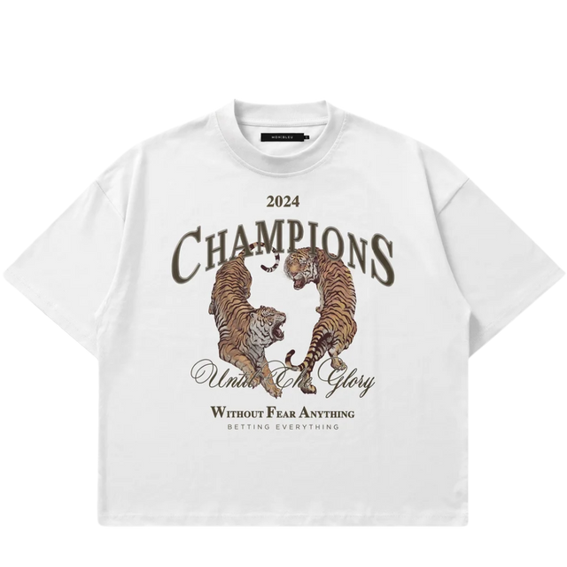 TEE MON BLUE CHAMPIONS WHITE