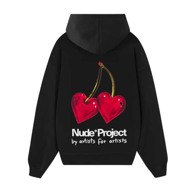 HOODIE NUDE PROJECT METAL CHERRY BLACK