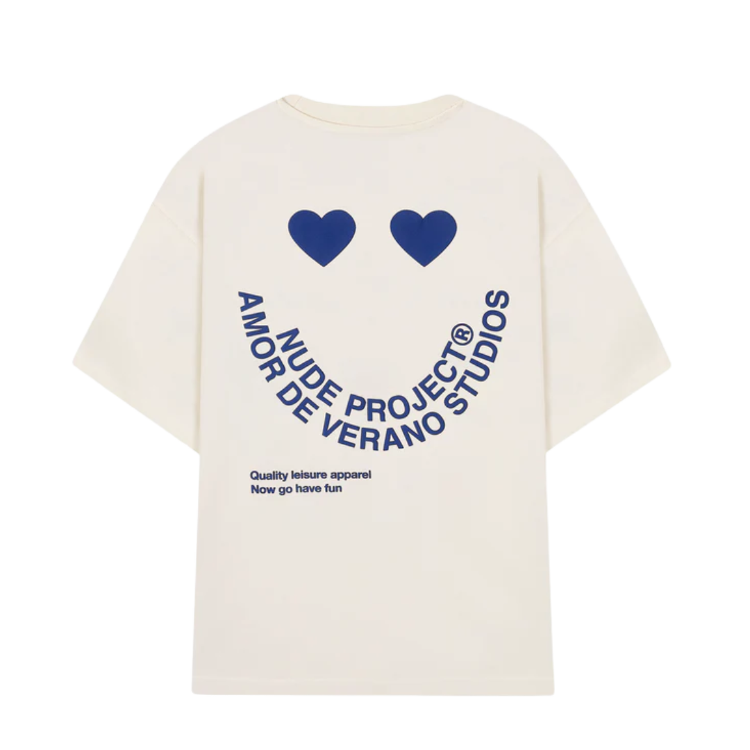 TEE NUDE PROJECT HAPPY WHITE