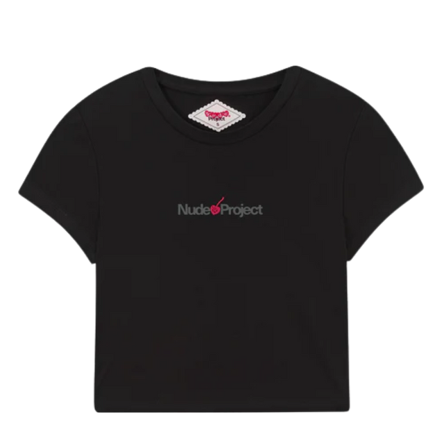 BABY TEE NUDE PROJECT LOGO BLACK