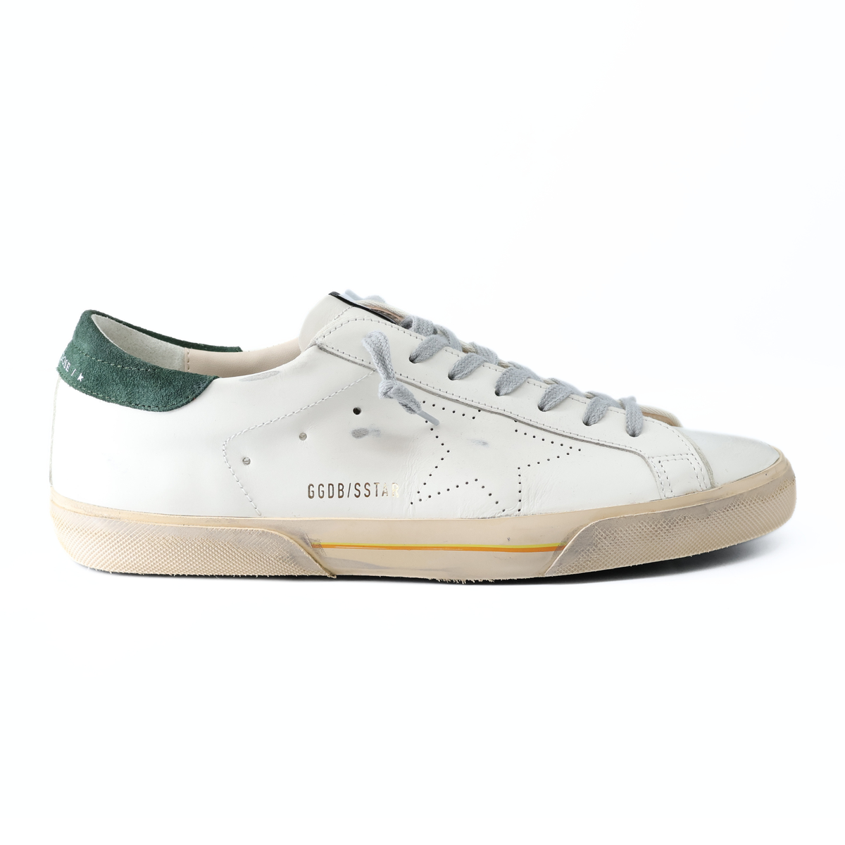 GOLDEN GOOSE SUPER STAR SKATE WHITE/GREEN