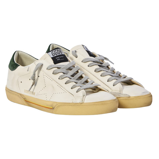 GOLDEN GOOSE SUPER STAR SKATE WHITE/GREEN