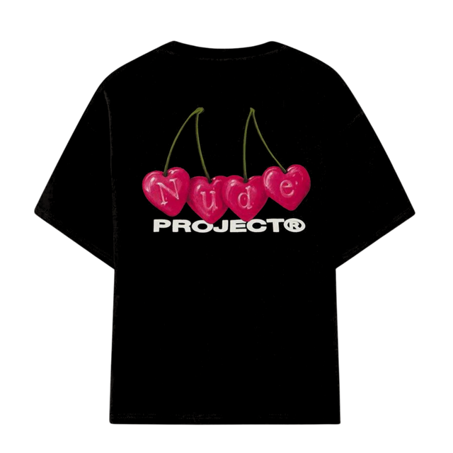 TEE NUDE PROJECT CHERRY BLACK