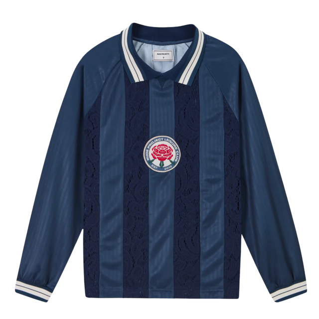 NUDE PROJECT LACE FOOTBALL LONGSLEEVE NAVY