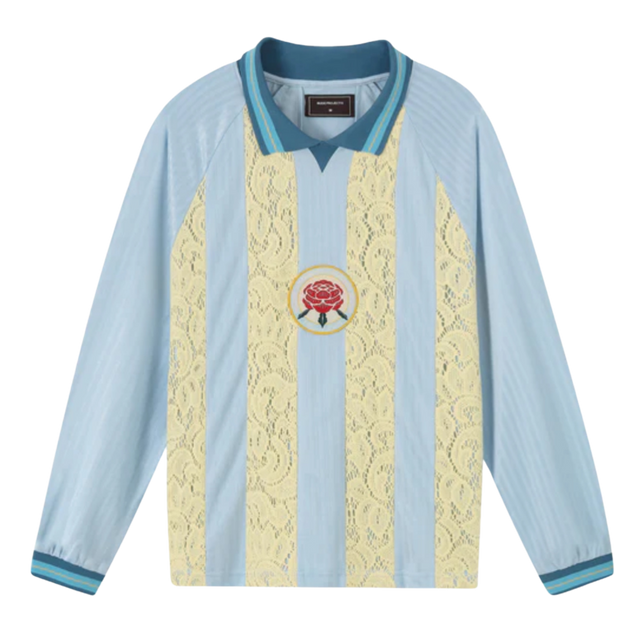 NUDE PROJECT LACE FOOTBALL POLO BABY BLUE