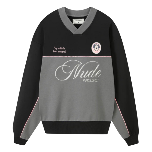 STRIKER SWEATSHIRT BLACK NUDE PROJECT