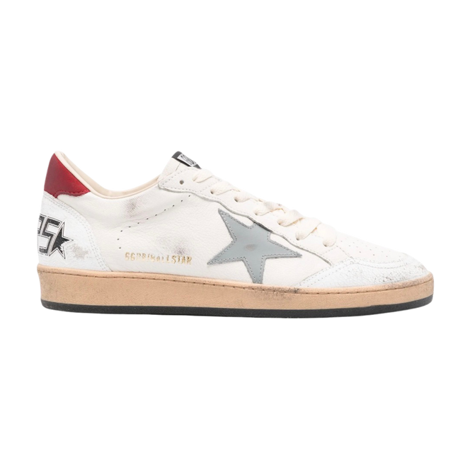 GOLDEN GOOSE BALLSTAR WHITE / SILVER BLUE