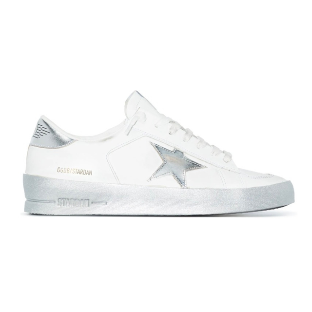 GOLDEN GOOSE STARDAN WHITE / SILVER