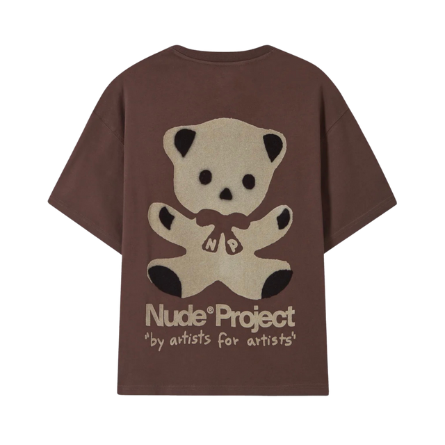 TEE NUDE PROJECT BEAR INK BROWN
