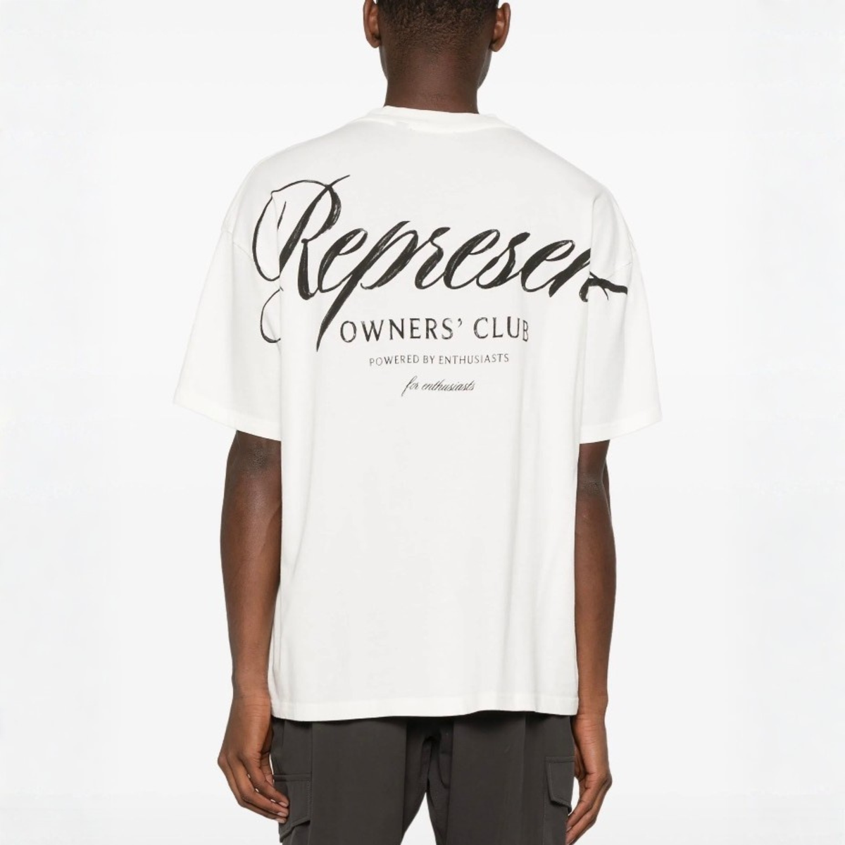 TEE REPRESENT OWNERS CLUB SCRIPT WHITE