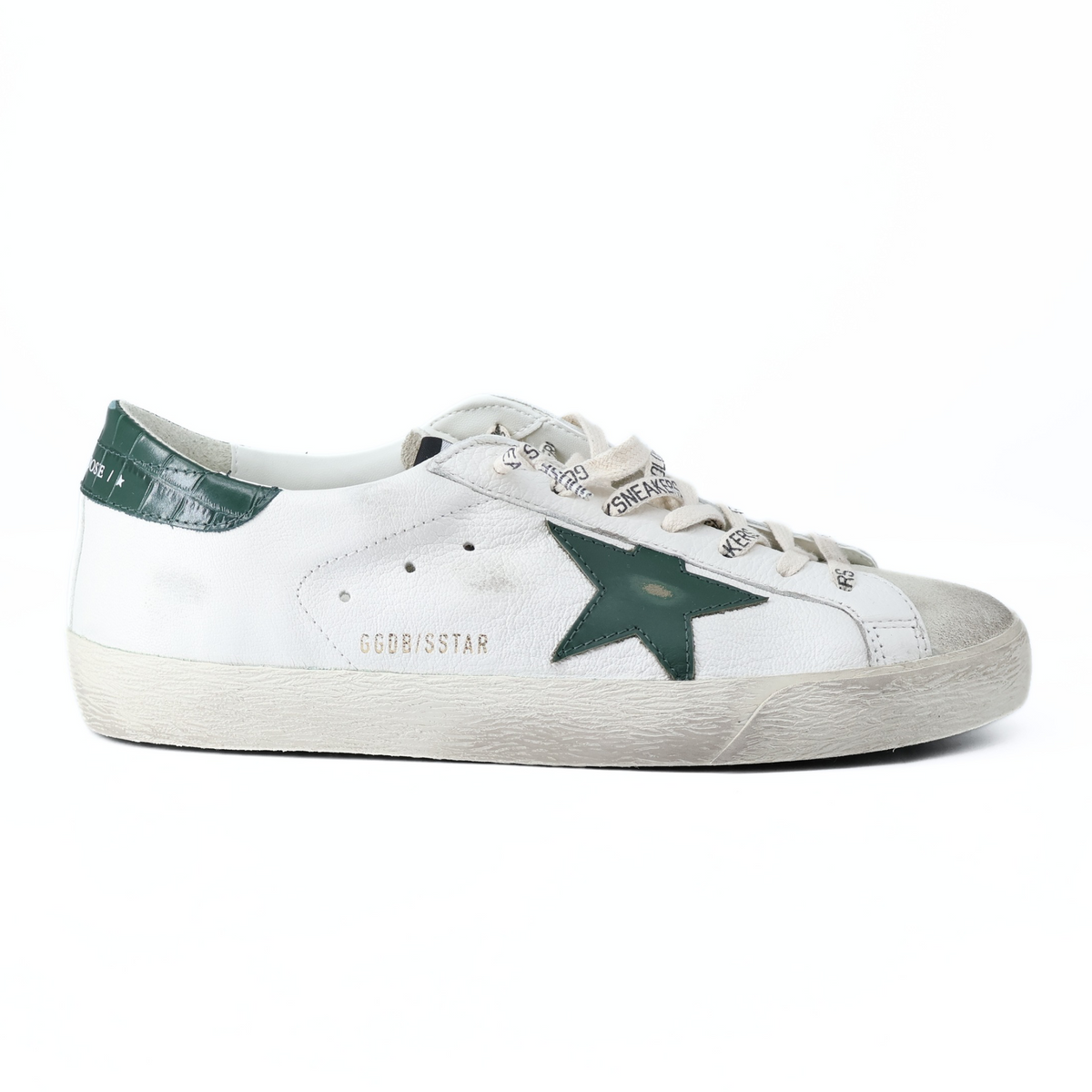 GOLDEN GOOSE SUPER STAR CLASSIC WHITE GREEN