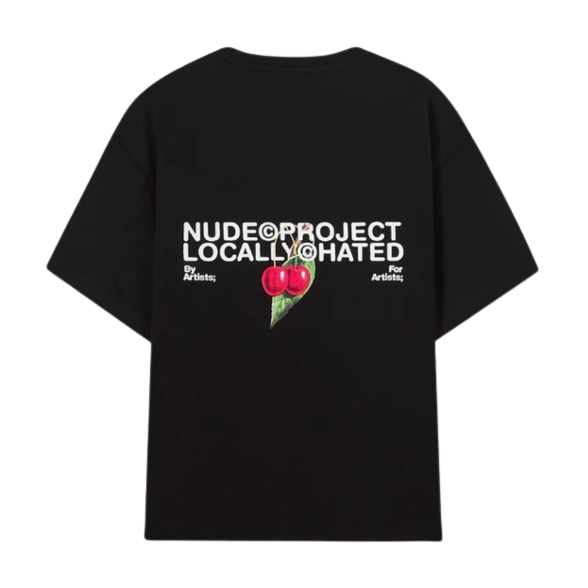 TEE NUDE PROJECT LOCALLY HATED CHERRY BLACK