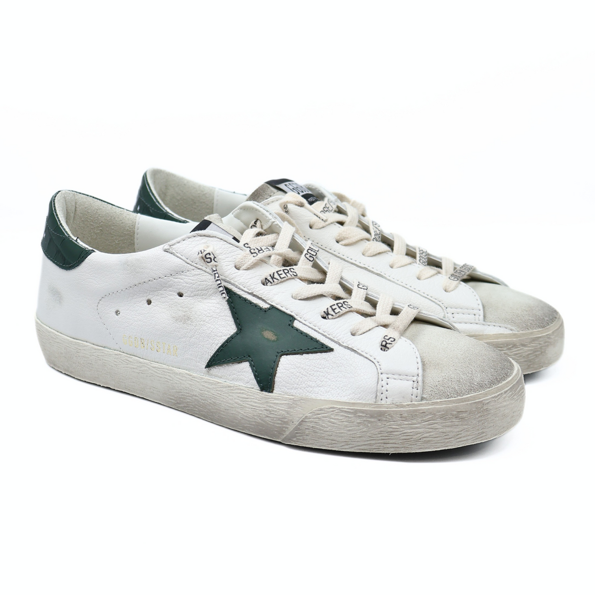 GOLDEN GOOSE SUPER STAR CLASSIC WHITE GREEN