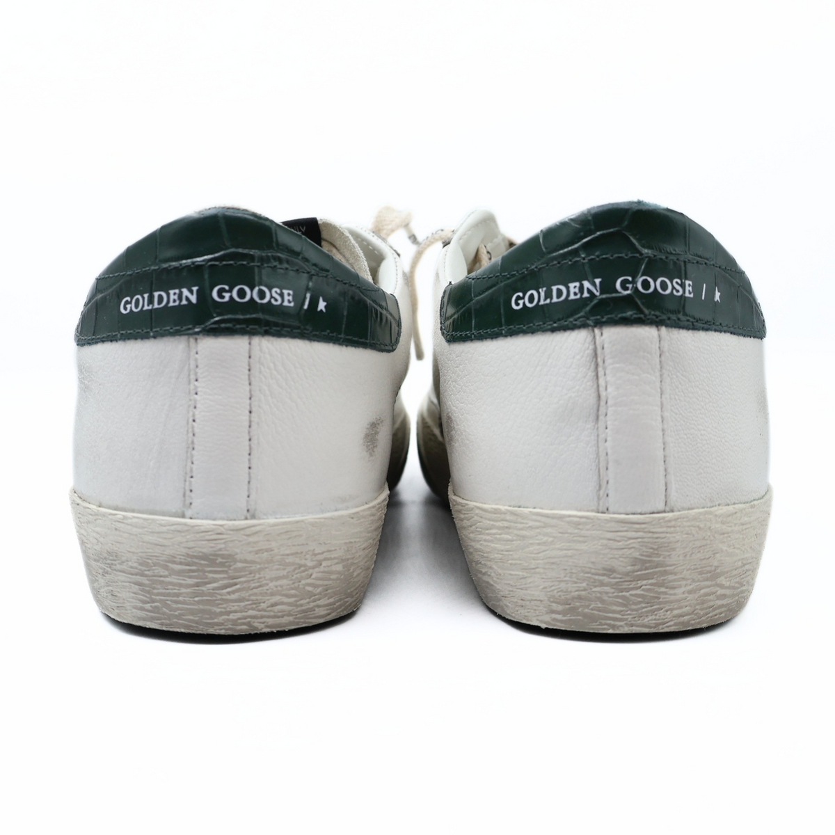 GOLDEN GOOSE SUPER STAR CLASSIC WHITE GREEN