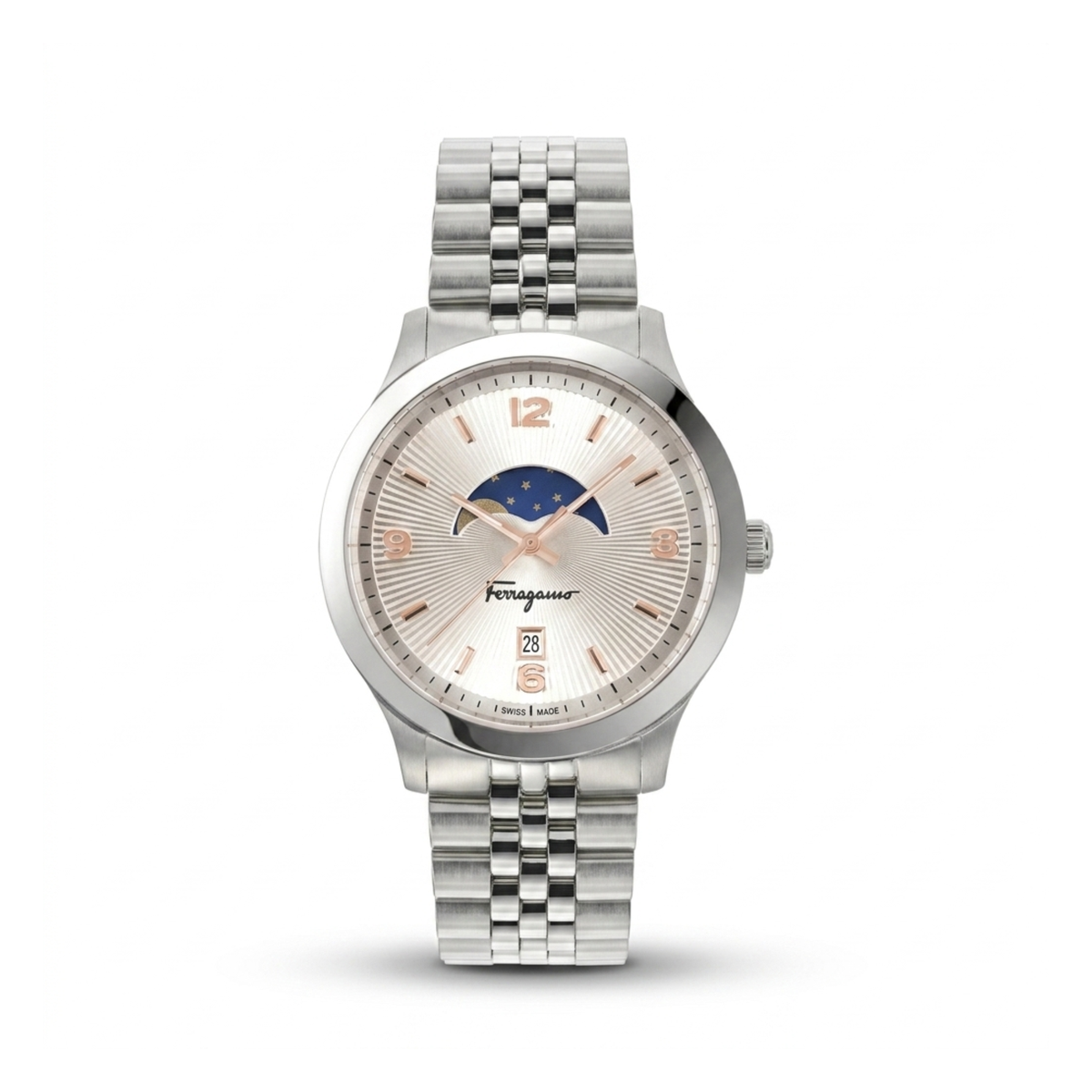 FERRAGAMO DUO MOONPHASE BRACELET WATCH
