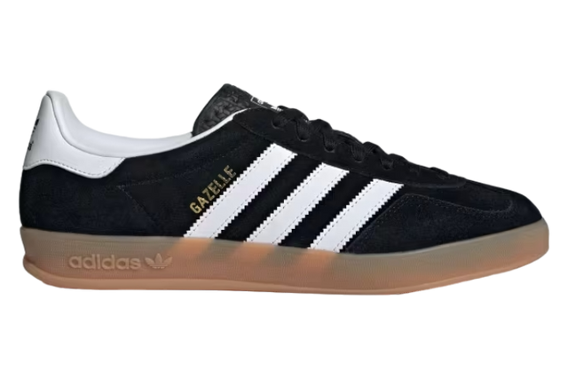 ADIDAS GAZELLE WHITE BLACK GUM